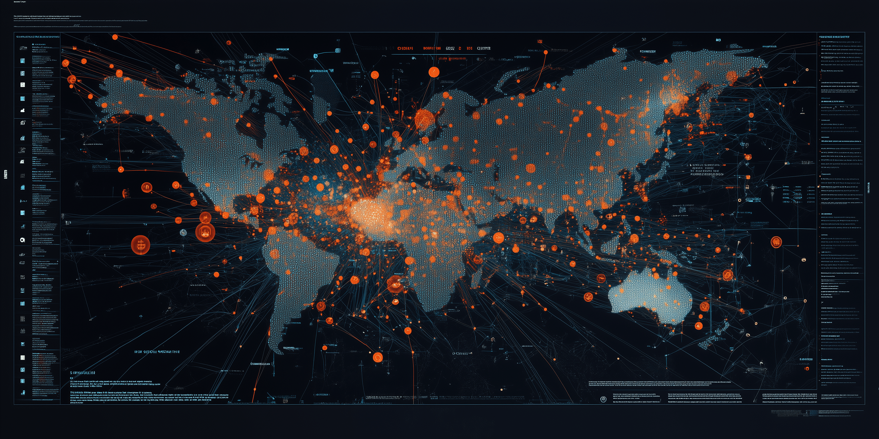 Visualization of global data consolidation